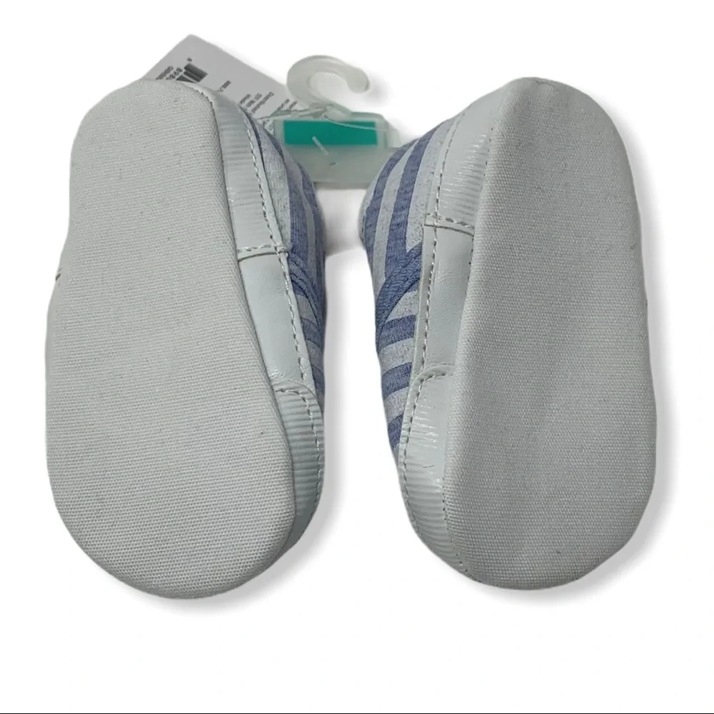 JOY striped soft fabric crib baby‎ shoe 0-3 month
